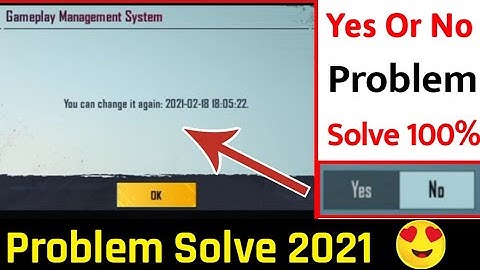 you can change it again pubg problem || Pubg mobile You can Change It Again Problem Solve 2021