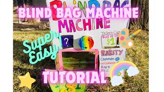 ✨How to make a diy blind bag vending 💕machine#craft#full Tutorial#super Easy!✂️✏️
