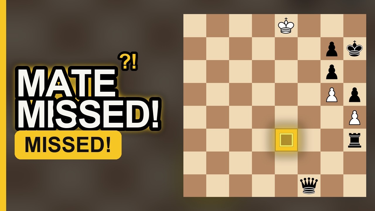 One Wrong Check and missed Checkmate😱 | - YouTube