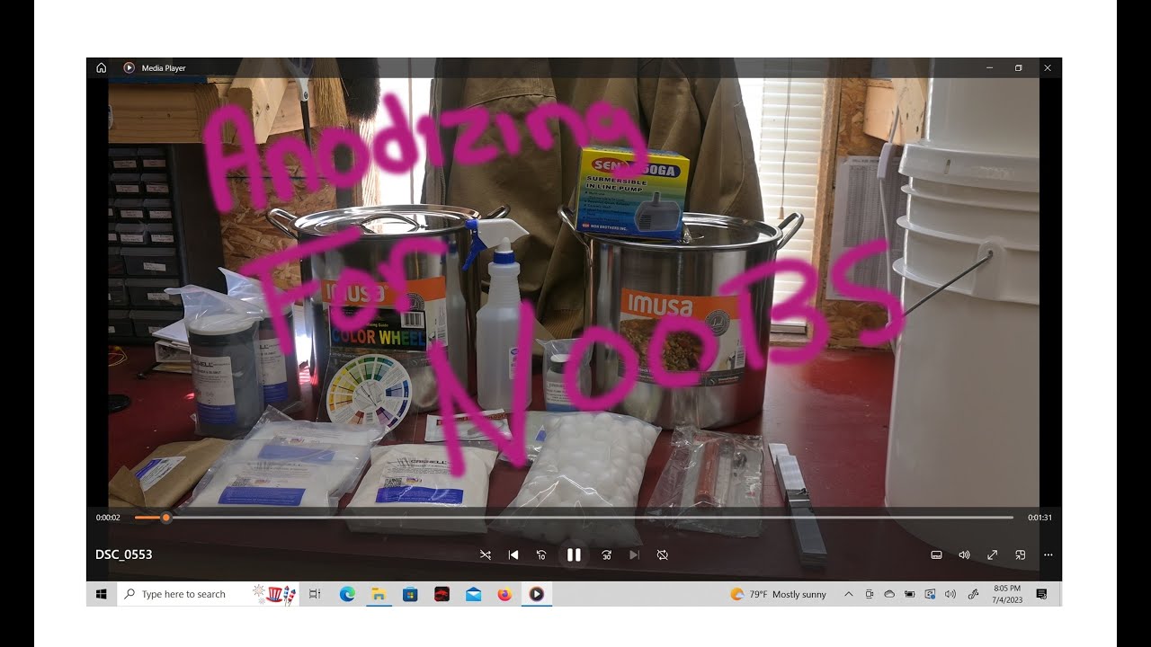 Anodizing RC parts for newbies using Caswell's LCD anodizing kit pt1