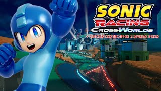 Sonic Racing Crossworlds Mega Man Gameplay. (PLUS SONIC RACING CROSSTASTROPHE 2 TRAILER)