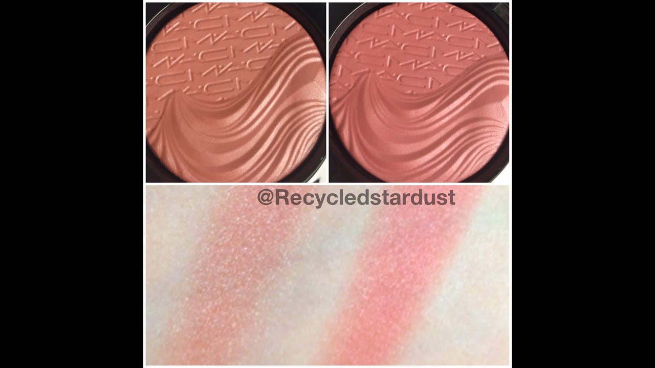 MAC Alluring Aquatic Extra Dimension Blushes Review Swatches look