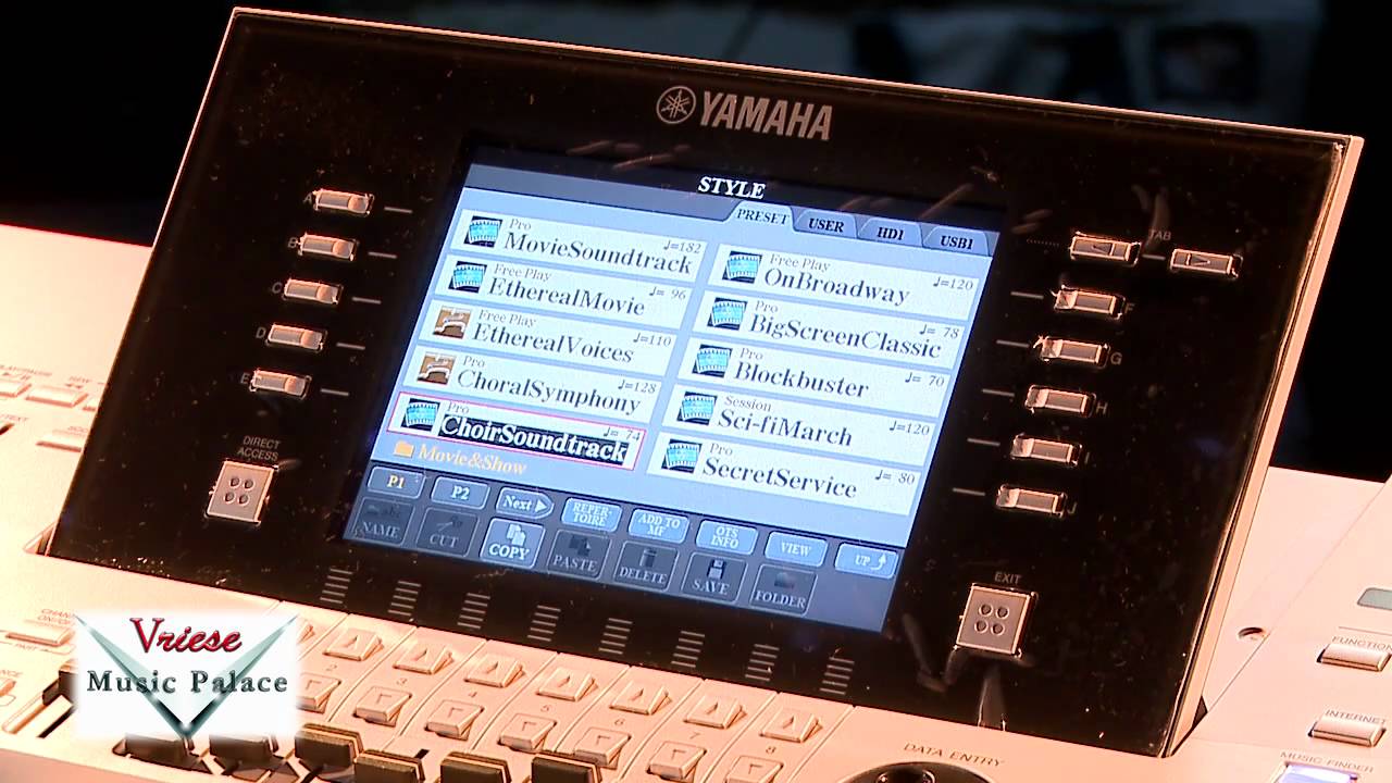 Yamaha Tyros 4 Demo bij Vriese Music Palace in Doetinchem NL