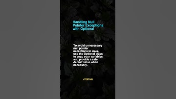 Handling Null Pointer Exceptio