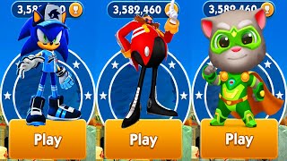 Tag with Ryan vs Sonic Dash vs Talking Tom Gold Run Android,ios gameplay Run screenshot 5