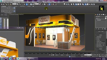 Tutorial on Modeling texturing and lighting a 3d stall in 3ds,max using Vray ( Part 6)
