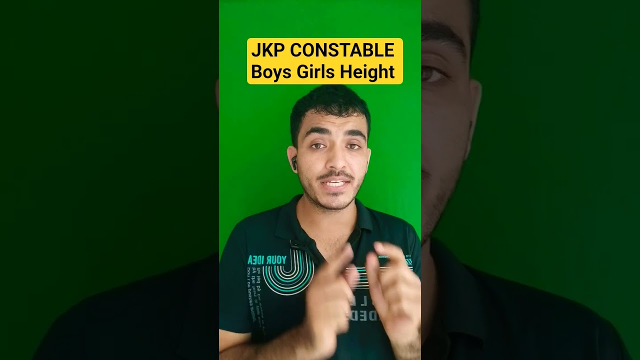 jkp constable height | jkssb jkp constable height for male and female  
