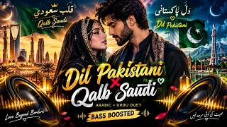 Dil Pakistani × Qalb Saudi ❤️‍🔥 | Arabic × Urdu Duet | Bass Boosted | Arabic Female × Pakistani Male