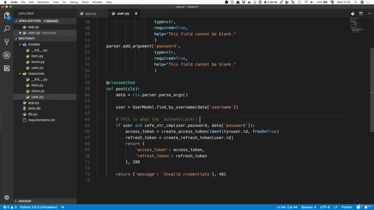 5. Logging in with Flask-JWT-Extended.#fladk #programmer