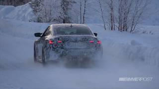 BMW G82 M4 Spied Testing M xDrive AWD in the Snow
