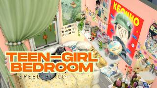 TEEN-GIRL BEEDROOM, SIMS 4 BUILD SPEED BUILD