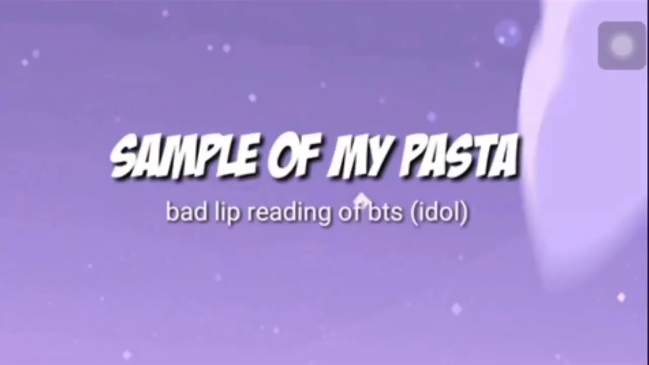 BTS sample of my pasta (karaoke version with lyrics) YouTube