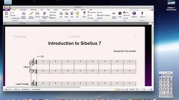 Sibelius 7 Tutorial: General overview and "Ribbon"