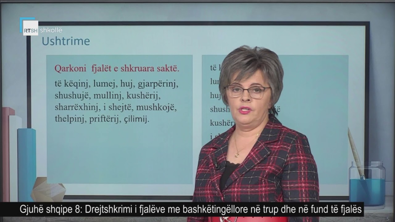 Gjuhë shqipe 8 - Drejtshkrimi i fjalëve me bashkëtingëlloren nj- në trup dhe në fund të fjalës