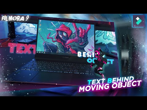 TEXT BEHIND OBJECT EFFECT// FILMORA 9 ON PC STEP BY STEPS