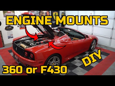 FIXING a SUPER COMMON Ferrari F430 & 360 Problem – DIY Engine Mount Replacement