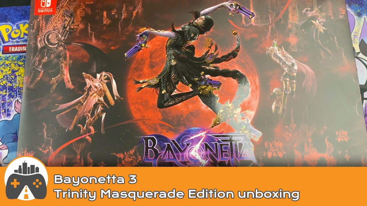 Bayonetta 3 Trinity Masquerade Edition unboxing (North America) 