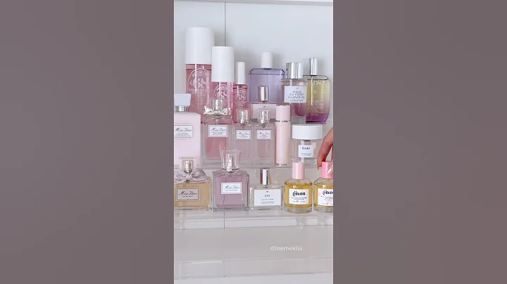 let’s organize my pink perfume collection 🎀✨ #perfumecollection #organizing #preppy #asmr #sephora