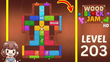 Wood Block Jam Level 203 Solution Walkthrough