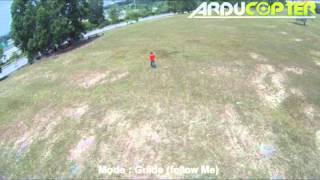 Arducopter with Guided mode (follow me)
