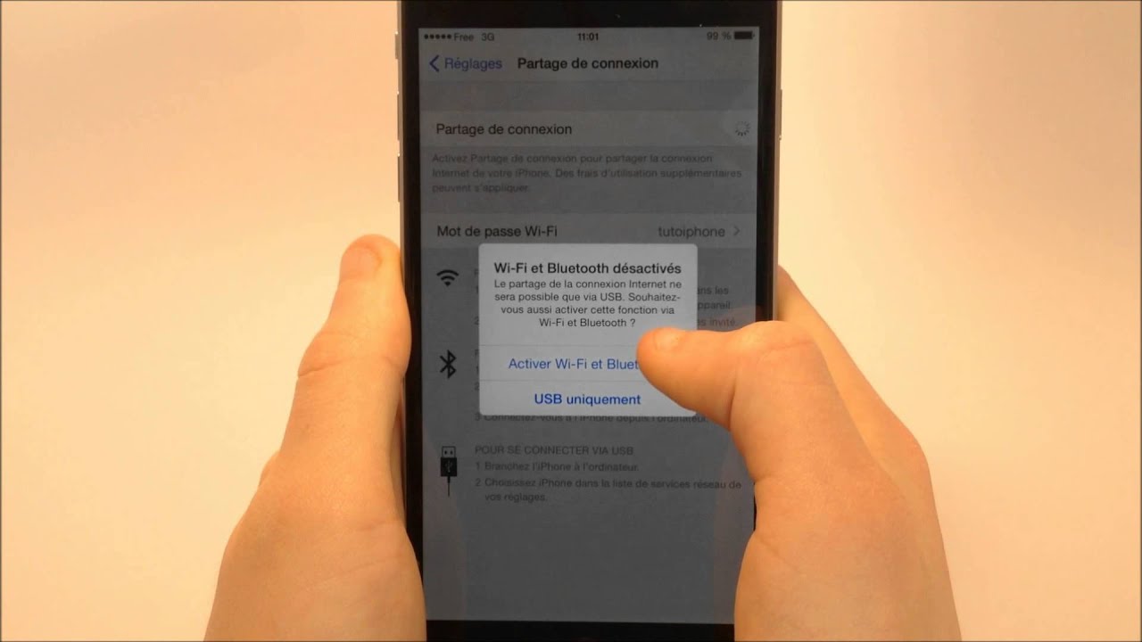 Avoir le wifi grâce à son iPhone - YouTube