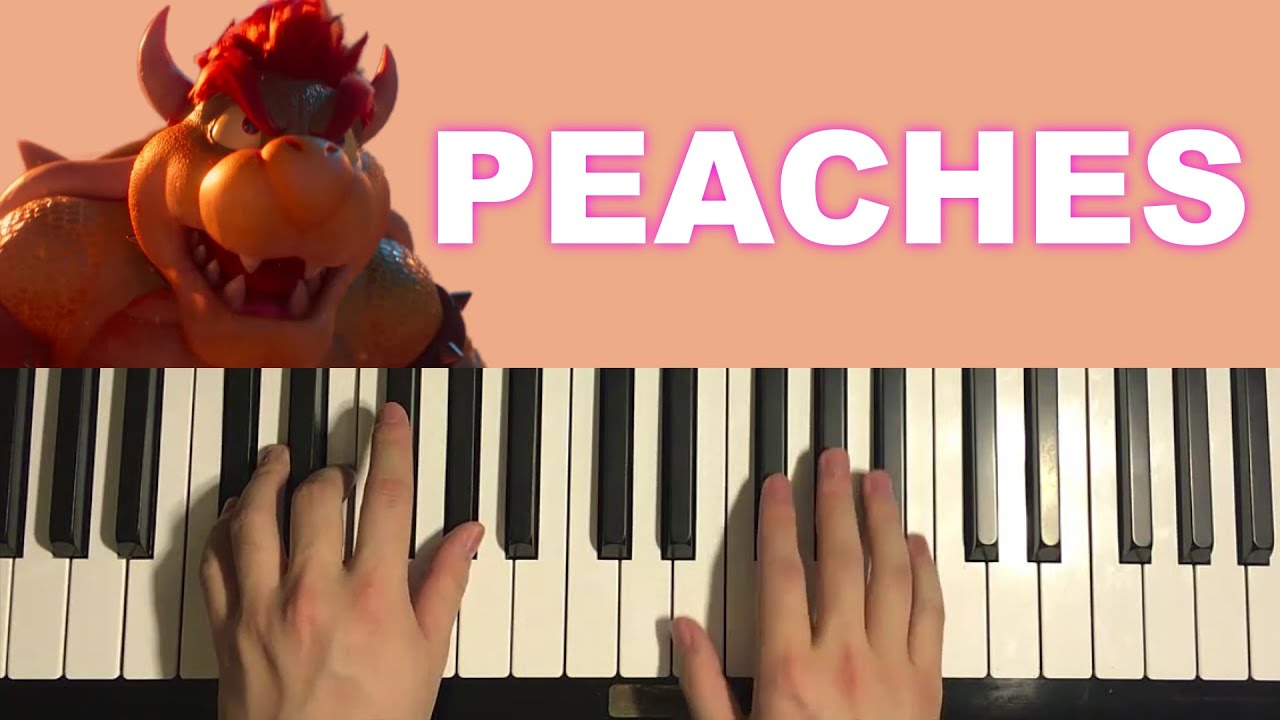 Bowser - Peaches (Piano Tutorial Lesson)