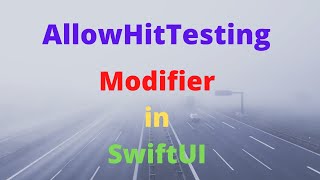 How to use AllowHitTesting in SwiftUI 2.0