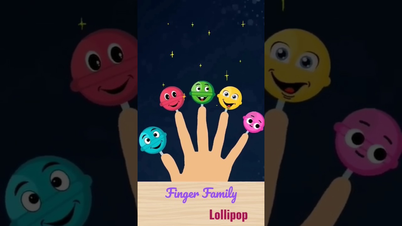 Lollipop Finger Family | Nursery Rhymes | Dady finger baby finger #fingerfamily #rhymes
