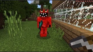 I FOUND AND KILLED EVIL ELMO IN MINECRAFT POCKET EDITION!?!?!