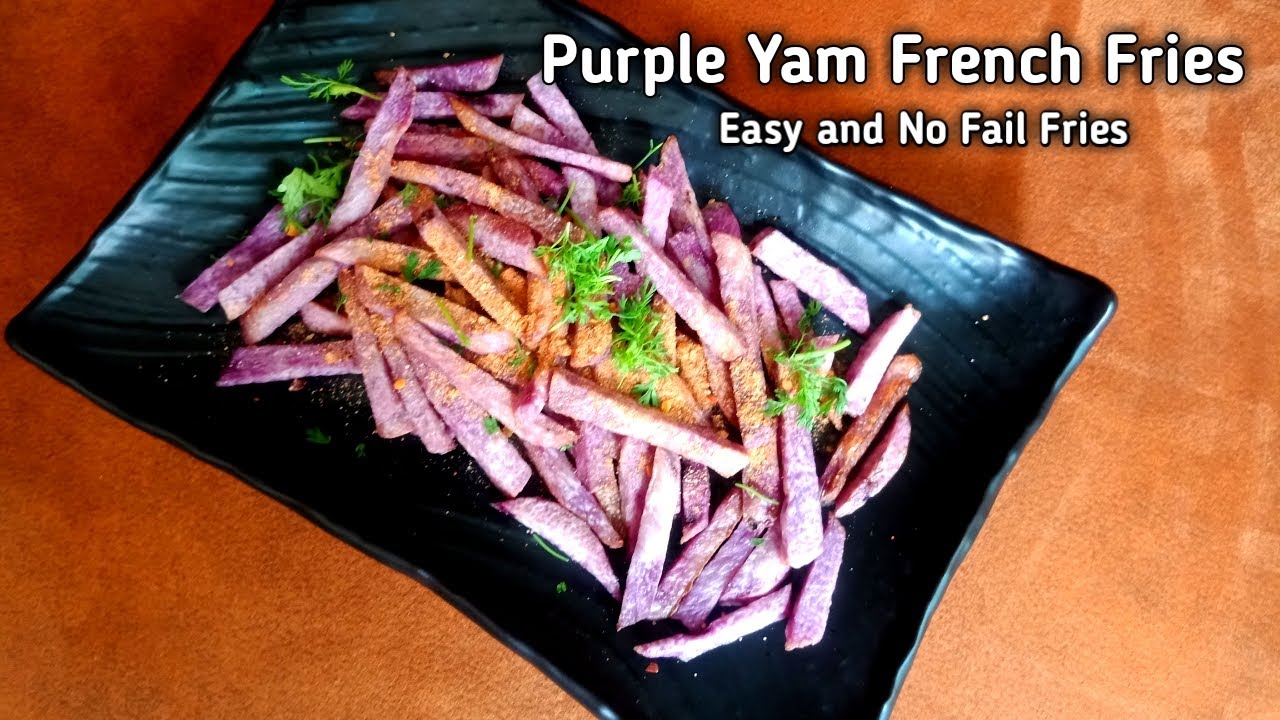 Purple Yam French Fries Ratalu Fries YouTube