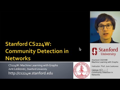 CS224W: Machine Learning with Graphs | 2021 | Lecture 13.1 - Community Detection in Networks