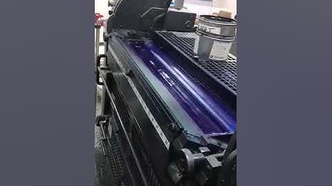 Working Video OF Komori Lithrone 528 Offset Printing Machine - 5 Color