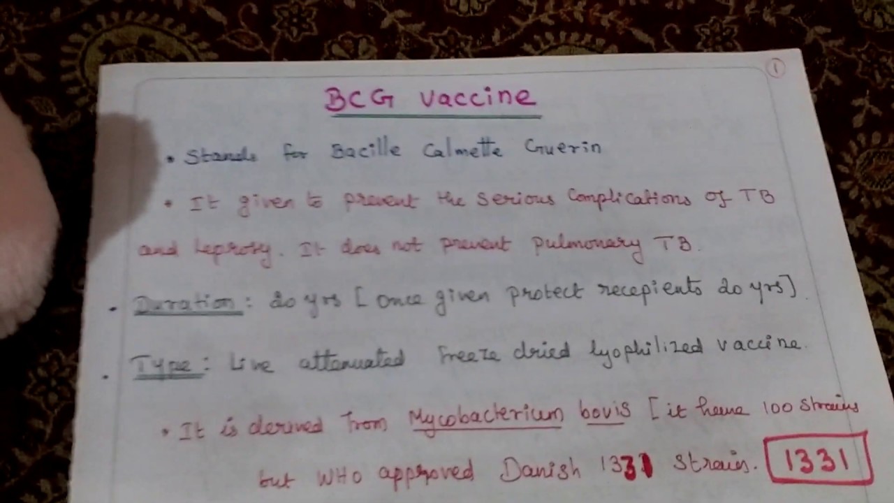 BCG Vaccine - YouTube