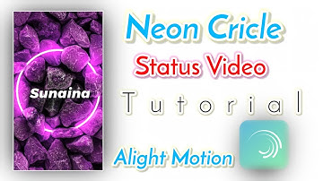 How to Make Neon Circle Name draw status video | status video kase baaye | name art video editing