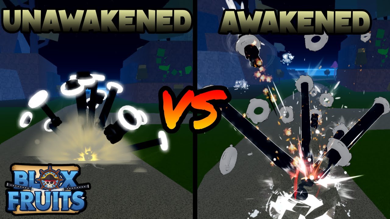 Unawakened Light And Awakened Light Showcase In Blox Fruits 