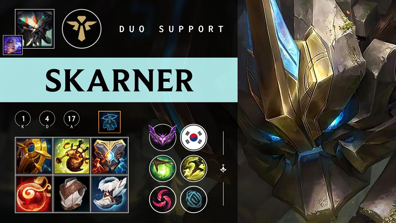 Skarner Support vs Poppy - KR Master Patch 26.01