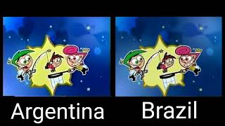 Disney Channel Next Bumper Comparison The Fairly Oddparents Argentina And Brazil