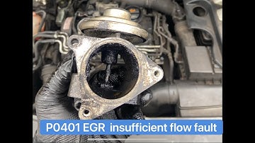 P0401 VW Audi EGR fault insufficient flow