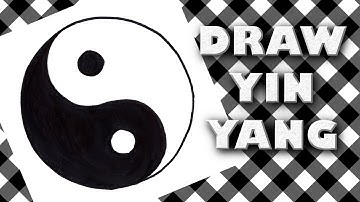 HOW TO DRAW YIN YANG SIGN Step by Step Drawing Tutorial. Guided symbol follow along marker drawing