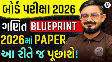 Std 10 Maths | Board Exam Blueprint 2026 | Dhoran 10 Ganit Paper Blueprint | Meghani Sir | Pented