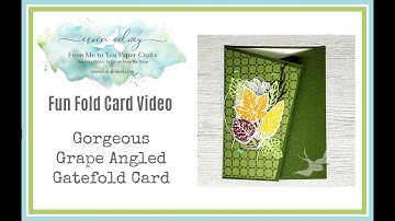 Gorgeous Leaves Angled Gatefold Card