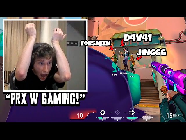 PRX SOMETHING MET FORSAKEN AND JINGGG IN ONE TEAM WITH D4V41 IN RANKED & PRX W GAMING!! | VALORANT class=