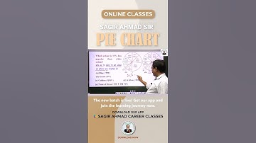 Pie Chart Reasoning Question Solve | Reasoning By Sagir Ahmad Sir | Sagir Ahmad Career Classes