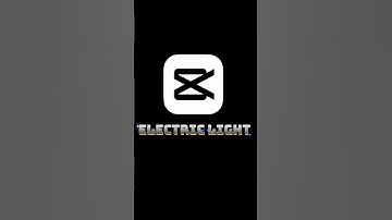 CAPCUT ELECTRIC LIGHT TEXT ANIMATION EDIT TUTORIAL #capcutedit #capcut #capcuttutorial #shortviral
