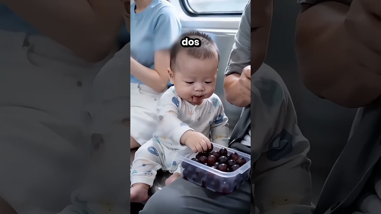Este Bebé Se Comió Todas Las Uvas 😂🍇