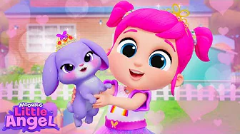 The Bunny Diva! 🐇 Cute Pet Song! | Little Angel Kids Songs & Nursery Rhymes