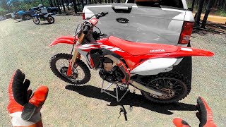 First Ride on HONDA CRF450R