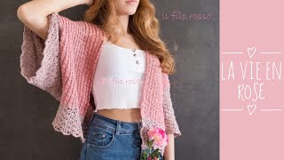 Crochet Kimono "La vie en rose" screenshot 5