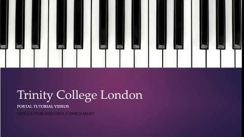 Trinity Centre Portal: Pair and Group Enrolment