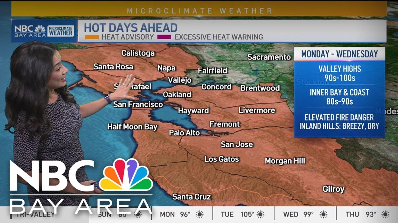 Bay Area forecast: Bracing for heat - YouTube